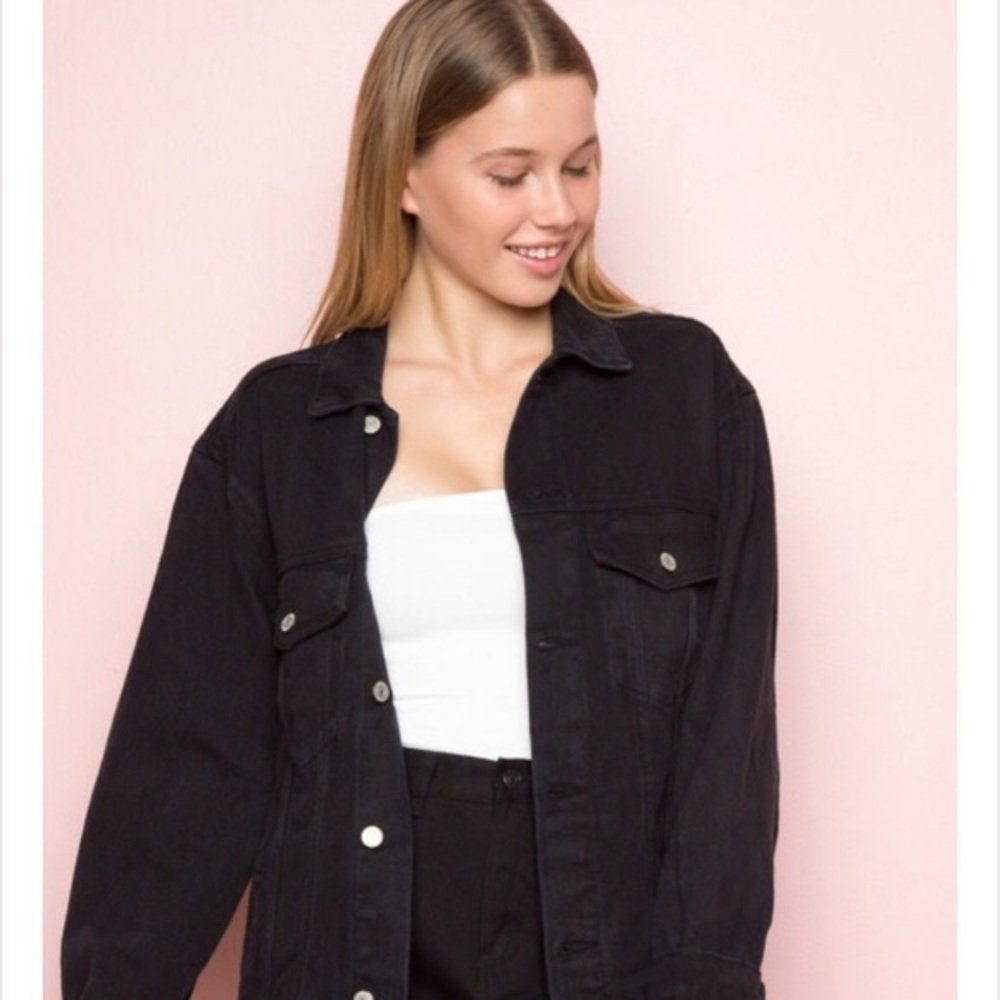 Black jean jacket